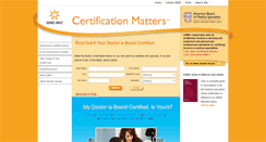 Desktop Screenshot of certificationmatters.org